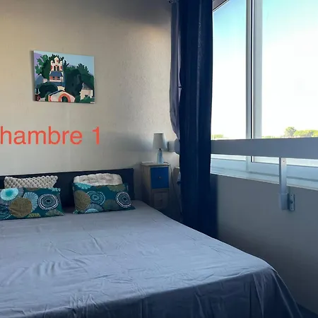 Appartement Bleu Indigo - T3- Terrasse- Vue Et Montagne - Piscine - Clim- Wifi -parking *